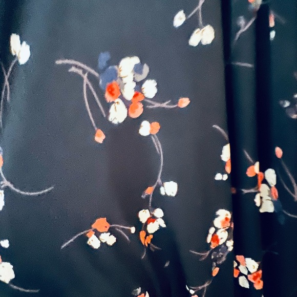 Kayleigh- Stitch Fix Jumpsuit- Black with Pink/ Peach Flowers- 2X NWT - Picture 5 of 5